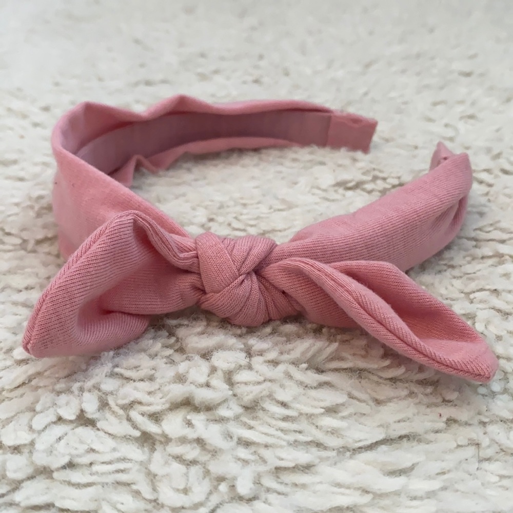 cute and soft pink headband